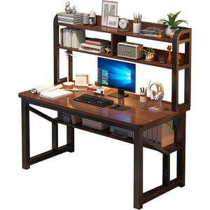 Escritorio Pequeño para Estudio en Casa con Estantería para Dormitorio o Apartamento, para Computadora, Oficina o Juegos - Product Image 4