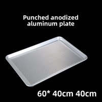 Nouveau Plateau de Cuisson Rectangulaire Plat Perforé en Aluminium Extra Large pour Four Commercial Antiadhésif pour Gâteaux, Pains, Riz, Cuisson à la Vapeur et Barbecue