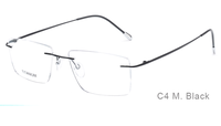 Kacamata persegi titanium tanpa bingkai optik lucu transparan