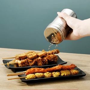 Salière et poivrière en acier inoxydable pour cuisine et barbecue, pot à épices, bouteille à sel et à épices pour extérieur - Product Image 4