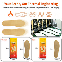 Semelles thermiques jetables en gros pour activités de plein air avec poudre naturelle et support OEM