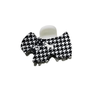 Pince à cheveux pour chiot West Highland White Terrier, 7 cm, noire et blanche rayée, pour femmes et filles - Product Image 1