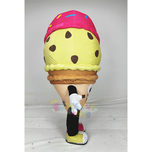 Costume Gonfiabile a Tema Gelato per Adulti, Mascotte Personalizzabile 2m/2.6m per Eventi Promozionali - Product Image 3