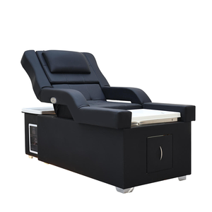 Fauteuil de lavage multifonctionnel de style antique pour salon, avec dossier réglable, pour thérapie capillaire, lit de pédicure spa avec bain de pieds - Product Image 1