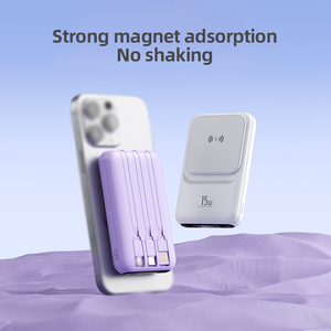 10000mAh Pocket Power Bank Magnetic Wireless Fast Charging 22.5W USB <b>Type</b>-<b>C</b> Digital Display for USB Input Interface - Product Image 3