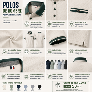 Polos De Hombre Algodón Premium Cotton Jacquard Polo <b>Shirt</b> Contrast Collar Chest Pocket Short Sleeve Wholesale - Product Image 2