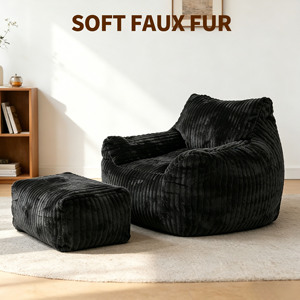 Fauteuil pouf géant en <span class=keywords><strong>peluche</strong></span> pour adultes avec accoudoirs, fauteuil de salon confortable surdimensionné, canapé paresseux au sol, <span class=keywords><strong>chaise</strong></span> d'appoint pour le salon - Product Image 6