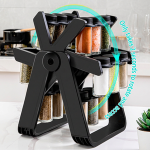 Organisateur d'épices rotatif multi-niveaux pour comptoir de cuisine, support de rangement pour assaisonnements, à utiliser sur comptoir ou dans un placard de cuisine - Product Image 5