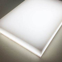 प्रकाश विसारक सफेद दूधिया पीले लाल हरे रंग 2mm 3 mm पालतू शीट thermoforming वैक्यूम बनाने प्रकाश बॉक्स बिलबोर्ड विज्ञापन