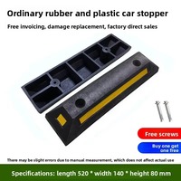 Pare-chocs de vitesse industriel portable pour parking, en caoutchouc et plastique haute visibilité, avec hauteur optionnelle