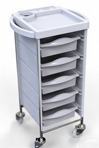 Carrito de Herramientas de Belleza y Peluquería, Carrito de Mano para Salón de Belleza, Carrito de Herramientas de Peluquería, Carro de Entrega para Estampado en Caliente y Tinte de Cabello - Product Image 2
