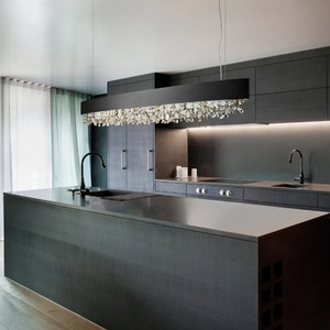 Candelabro decorativo de vidrio LED de diseño moderno para comedor, iluminación colgante de vidrio soplado para Isla de cocina - Product Image 5