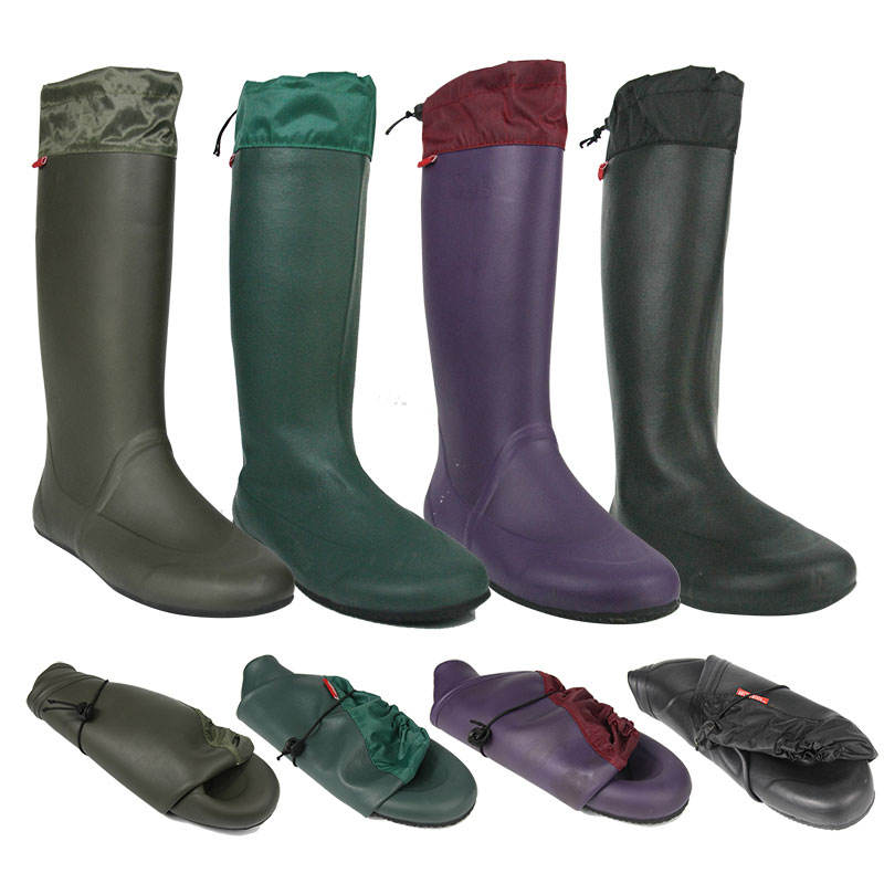 foldable rubber boots