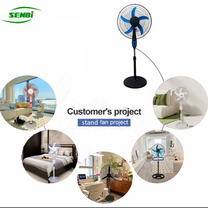 Ventilateurs sur pied de bonne qualité, ventilateur rechargeable, ventilateur solaire sur pied, ventilateur AC/DC 16/18 pouces avec minuterie/lumière - Product Image 3
