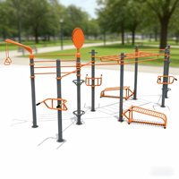 Equipos de Entrenamiento de Gimnasio al Aire Libre para Adolescentes, para Uso en Parques y Escuelas, Equipos de Gimnasio Comerciales Multifuncionales
