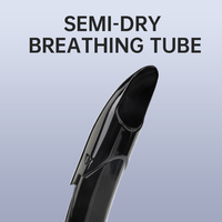 Ensemble de masque de plongée avec tuba Wave, tuba à système Dry Top, masque de plongée en silicone, ensemble de lunettes de plongée en PVC/silicone
