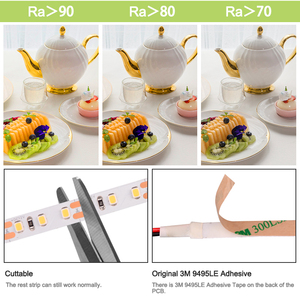 Coxo điện năng thấp Công suất 2835 <span class=keywords><strong>LED</strong></span> Strip ánh sáng 5 năm bảo hành 6000K 4000K 3000K ra92 3528 điện năng thấp Công suất <span class=keywords><strong>LED</strong></span> Strip ánh sáng - Product Image 4