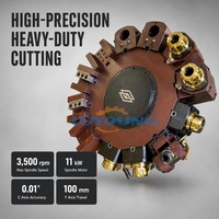 Tour de précision CNC horizontal à banc incliné automatique TCK56C avec axes Y, tourelle motorisée BMT55 et outils motorisés