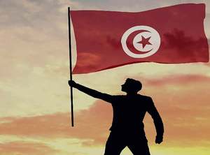 Nouveau drapeau de la <span class=keywords><strong>Tunisie</strong></span> et drapeau tunisien en polyester double face et cousu, bannière de 3x5 pieds - Product Image 4