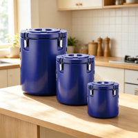 Termo Comercial de Acero Inoxidable de 10L/18.7L/50L, Barril Térmico de Triple Pared, Calentador de Alimentos, Contenedor para Almacenamiento de Alimentos