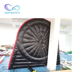 Al aire libre entretenimiento tiroteo pista de obstáculos inflables cancha de fútbol de pelota de golf juego de deportes <span class=keywords><strong>pie</strong></span> - Product Image 2