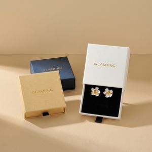 Custom Color Logo Printed <strong>Trinket</strong> Jewelry Packaging Boxes Necklace Bracelet Square Drawer Sliding Paper Gift <strong>Box</strong> - Product Image 5