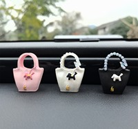 Mini diffuseur de parfum pour voiture en forme de sac à main, diffuseur d'aromathérapie de luxe en forme de sac pour la décoration intérieure des voitures féminines