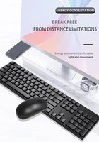 Clavier et souris sans fil pour jeux vidéo vendus directement par l'usine, sensation mécanique, rétroéclairage pour PC de bureau, lumière LED arc-en-ciel