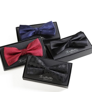 Adjustable Men's Bow Tie Plaid Polka Dots Striped Pre-tied Tuxedo Butterfly Bowtie Formal Neck Ties Wedding Party Accessories - Product Image 1