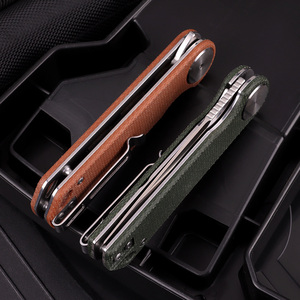 2023 חדש סגנון Micarta מתקפל כיס סכין D2 פלדת להב EDC הגנה עצמית סכיני עם דו צדדי סכין קליפ עיצוב - Product Image 4