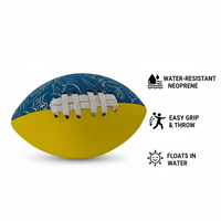Ballon de football/rugby en néoprène - Couture mécanique personnalisée - Gonflable - Résistant à l'eau - Entraînement - Couleurs personnalisables - Caoutchouc