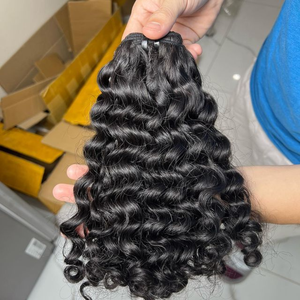 Human <b>Hair</b> <b>Extension</b> Super Double Drawn Curly Human <b>Hair</b> Bundles High Quality Good Thickness Vietamese Raw <b>Hair</b> - Product Image 1