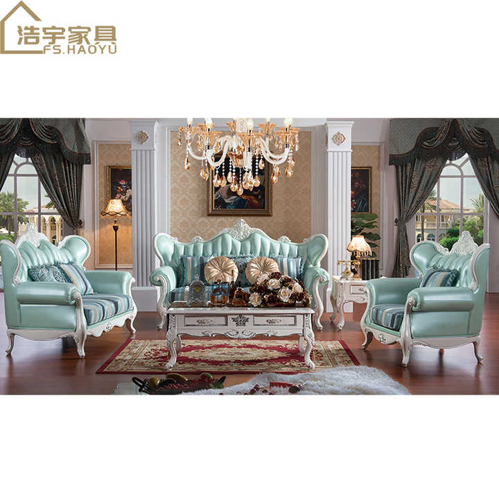 luxury antique European style sofa set design modern for living room ...