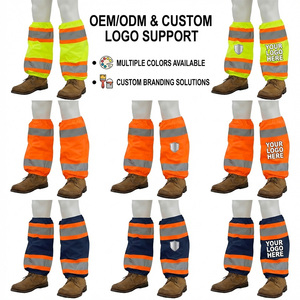 Polainas Reflectantes Impermeables y Transpirables con Cinta de Alta Visibilidad para Seguridad en Exteriores, Correr de Noche y Trabajos de Construcción - Product Image 4