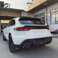 Kit carrosserie en fibre de carbone pour Porsche Macan 2022-2024, comprenant un becquet avant et un diffuseur arrière, pour une mise à niveau de la carrosserie