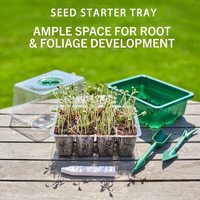 Système de culture intelligent pour semis et micro-légumes avec éclairage LED, plateau de semis à 12 alvéoles pour plantes succulentes