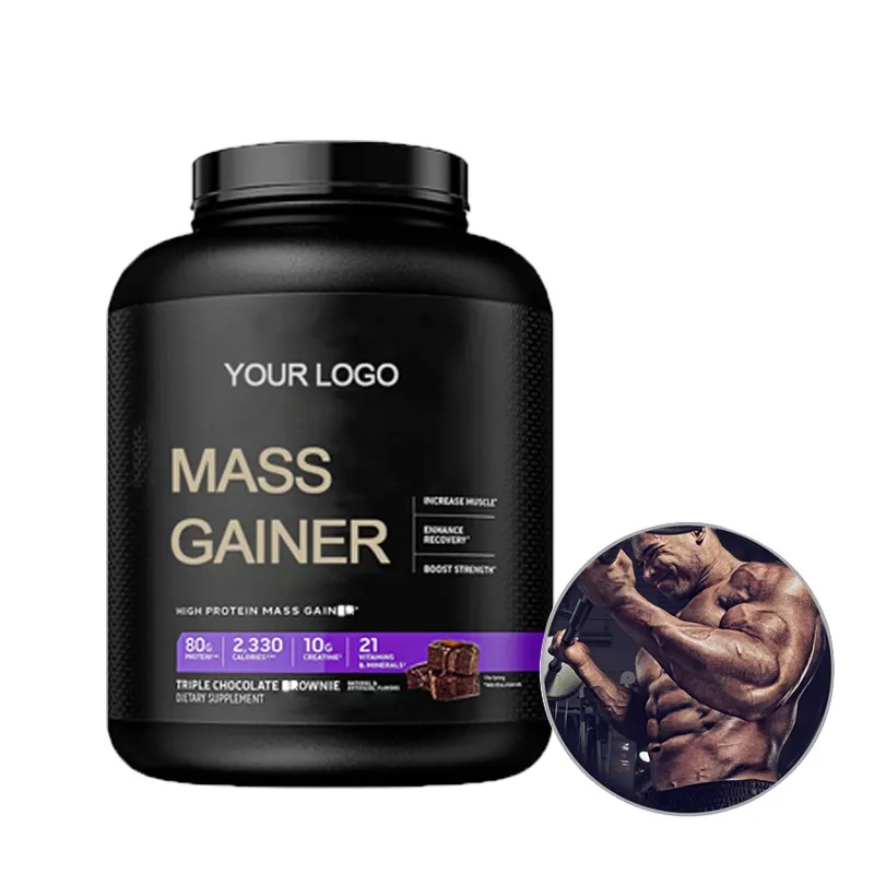 Oem Formule personnalisée Saveur Protéine Suppléments Sportifs Poudre Gain de Poids Muscle Tech Mass Gainer Protéine Poudre