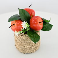 Bonsaï artificiel de grenade de 8,5 cm, plante d'intérieur très vendue, arbre fruitier pour la décoration de la maison, du bureau et du bureau, commande en gros