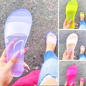 Hot-Selling <b>Summer</b> New Women Jelly Sandals <b>Shoes</b> Latest Design Comfortable <b>Shoes</b> Platform <b>Shoes</b> for <b>Ladies</b> - Product Image 3