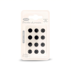Bottoni a pressione Ilan da 10 mm, 12 pezzi, bottoni a pressione in metallo per abbigliamento - Product Image 2