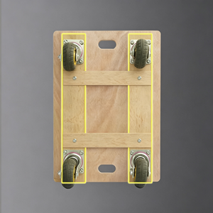 Carretilla de Plataforma Plegable de Alta Resistencia, Carro de Mano con Ruedas Giratorias de 360 Grados, Carretilla Plegable para Mudanzas y Almacén - Product Image 3