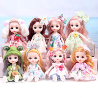 Mainan boneka bayi, 6 inci 17cm bingung untuk boneka bayi mainan putri Model kartun mainan plastik untuk anak perempuan