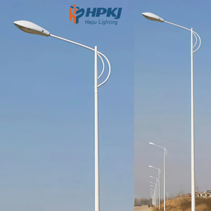 Hot Sale 6-22M Solar Steel Street <b>Light</b> Single Arm Double for Road Lighting Solar Lamp <b>Pole</b> for Urban Areas - Product Image 2