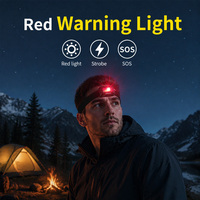 Linterna Frontal COB LED de 700 Lúmenes Recargable con Sensor de Movimiento, Zoom y Resistencia al Agua IP67 para Trabajo, Reparaciones y Camping
