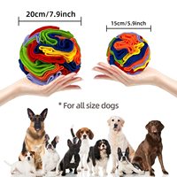 Balle à renifler en feutre OEM pour chiens, jouet interactif personnalisé pour l'enrichissement sensoriel des animaux de compagnie