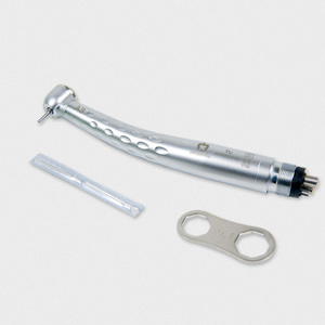 Turbina Dental de Alta Velocidad AppleDental con LED Sin Sombra, Conexión Rápida de 2/4 Orificios, Acero Inoxidable, Plateado/Dorado, CE - Product Image 4