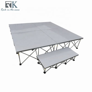 Alfombra gris Escenario de aleación de aluminio de fácil instalación para bodas y eventos pequeños - Product Image 5