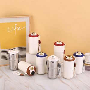 Bouteille d'eau en acier inoxydable à double paroi de 400 ml (14 oz) avec logo personnalisé, contrôle intelligent de la température, thermos pour la salle de sport - Product Image 1