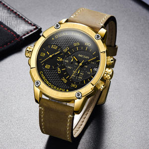 นาฬิกาผู้ชายมีสไตล์ดูอัล-มูเนชัน, นาฬิกาข้อมือควอทซ์อเนกประสงค์นาฬิกาสปอร์ตกันน้ำสองช่วงเวลา - Product Image 4