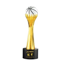 Personnalisé Or Argent Bronze Métal Globe Volleyball Tennis Golf Ballon de Football Sport Événement Ballon Trophée